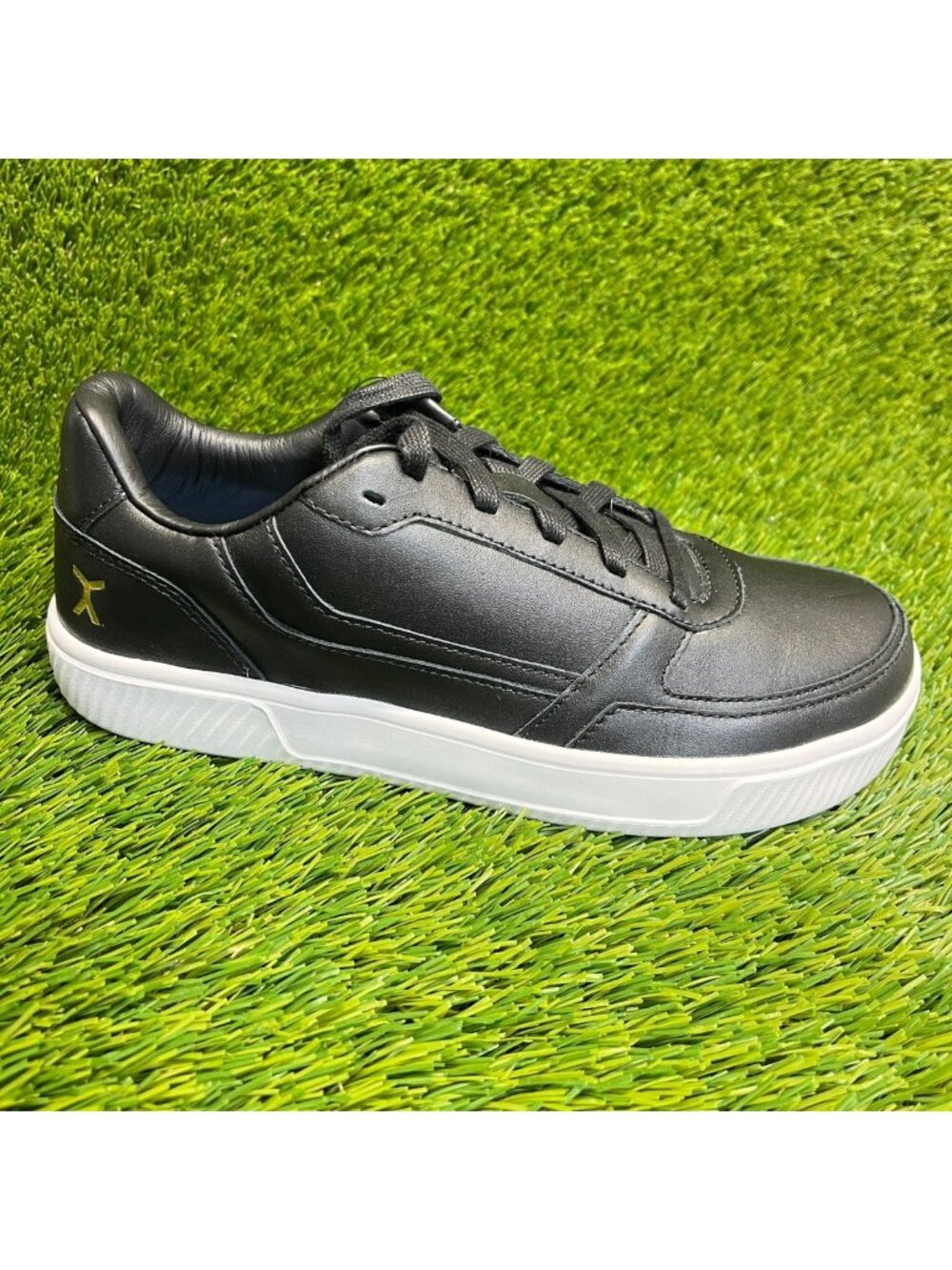 Flux Footwear Adapt Leather Trainer Black Womens Size 9 Athletic Shoes Sneakers